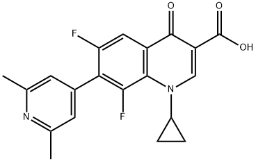 1-cyclopropyl-6,8-difluoro-1,4-dihydro-7-(2,6-dimethyl-4-pyridinyl)-4-oxo-3-quinolinecarboxyic acid
