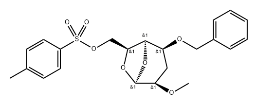 .beta.-L-manno-Heptopyranose, 1,6-anhydro-3-deoxy-2-O-methyl-4-O-(phenylmethyl)-, 4-methylbenzenesulfonate