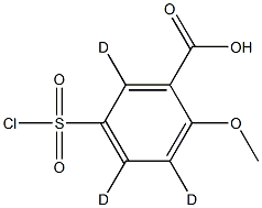 5-Chlorosulfonyl-2-Methoxybenzoic Acid-d3