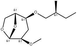 .beta.-D-ribo-Hexopyranose, 1,6-anhydro-3-deoxy-2-O-methyl-4-O-(2-methylbutyl)-, (S)-