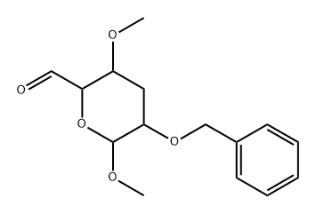 .beta.-D-ribo-Hexodialdo-1,5-pyranoside, methyl 3-deoxy-4-O-methyl-2-O-(phenylmethyl)-