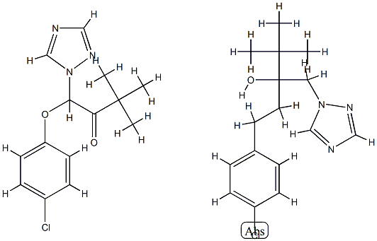 2-Butanone, 1-(4-chlorophenoxy)-3,3-dimethyl-1-(1H-1,2,4-triazol-1-yl) -, mixt. with alpha-(2-(4-chlorophenyl)ethyl)-alpha-(1,1-dimethylethyl )-1H-1,2,4-triazole-1-ethanol