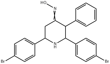 2,6-Bis(4-bromophenyl)-3-phenyl-4-piperidinamine oxime