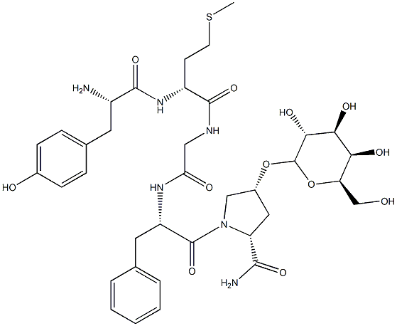enkephalinamide, Met(2)-Hyp(5)galactopyranosyl-