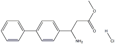 METHYL 3-AMINO-3-(4-PHENYLPHENYL)PROPANOATE HCl