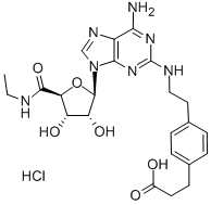 2-对(2-羧乙基)苯乙氨基-5'-N-乙基甲酰胺基腺苷盐酸盐水合物