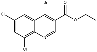 4-Bromo-6,8-dichloroquinoline-3-carboxylic acid ethyl ester
