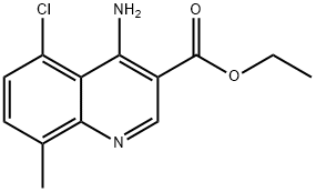 4-Amino-5-chloro-8-methylquinoline-3-carboxylic acid ethyl ester