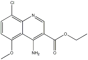 4-Amino-8-chloro-5-methoxyquinoline-3-carboxylic acid ethyl ester
