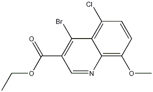 4-Bromo-5-chloro-8-methoxyquinoline-3-carboxylic acid ethyl ester