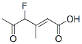 2-Hexenoic  acid,  4-fluoro-3-methyl-5-oxo-