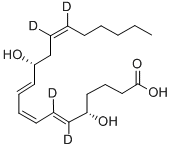 5S-12R-DIHYDROXY-6Z,8E,10E,14Z-EICOSATETRAENOIC-6,7,14,15-D4 ACID