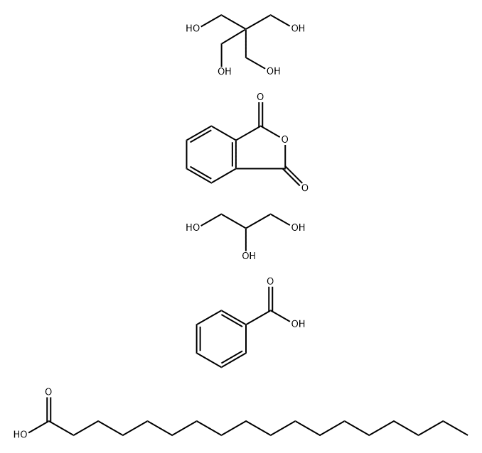1,3-Isobenzofurandione, polymer with 2,2-bis(hydroxymethyl)-1,3-propanediol and 1,2,3-propanetriol, benzoate octadecanoate