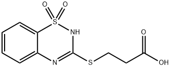 3-[(2H-1,2,4-Benzothiadiazine 1,1-dioxide)-3-ylthio]propanoic acid