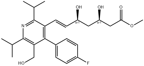 Methyl rel-(E)-7-[2,6-Diisopropyl-4-(4-fluorophenyl)-5-hydroxymethylpyridinyl]-
3,5-dihydroxy-6-heptenoate