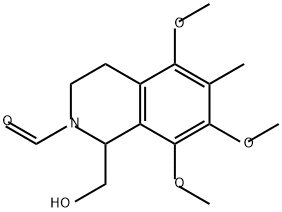 1-(hydroxymethyl)-5,7,8-trimethoxy-6-methyl-3,4-dihydro-1H-isoquinolin e-2-carbaldehyde
