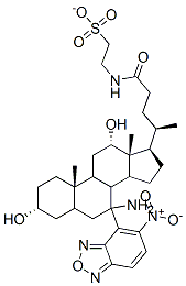 (N-(7-(nitrobenz-2-oxa-1,3-diazol-4-yl))-7-amino-3alpha,12alpha-dihydroxycholan-24-oyl)-2-aminoethanesulfonate