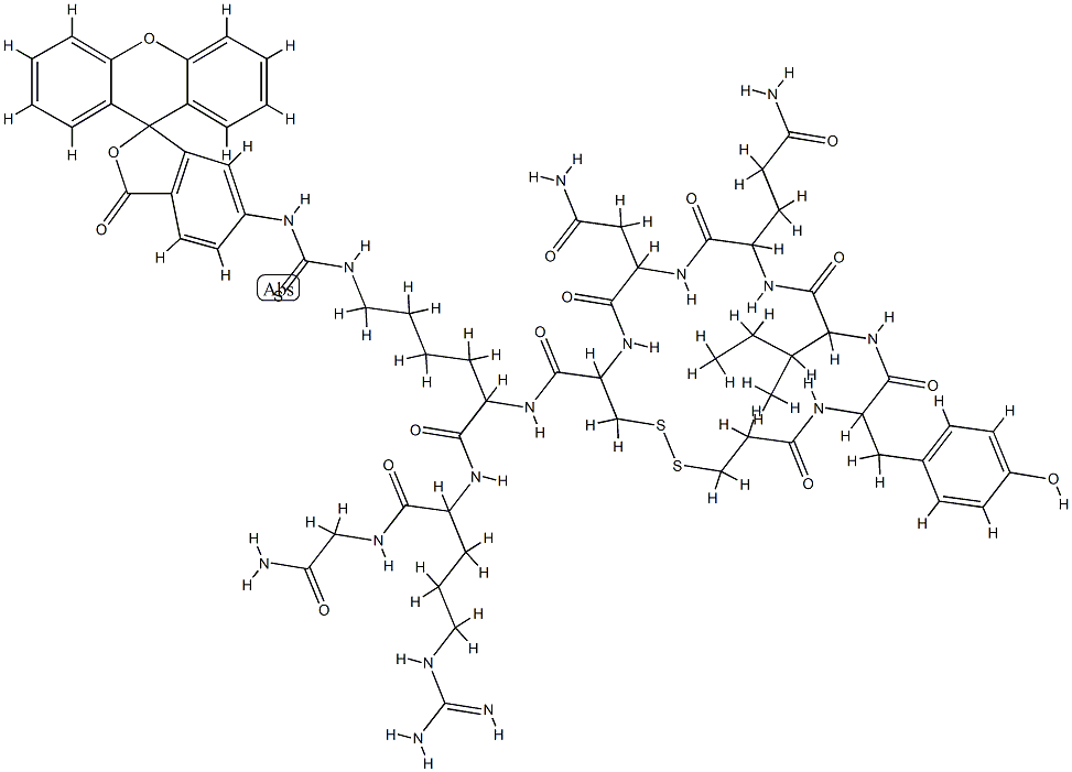 vasotocin, 1-deamino-Lys(7)-(fluorescein)-Arg(8)-
