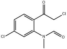 Formamide,  N-[5-chloro-2-(chloroacetyl)phenyl]-N-methyl-  (9CI)