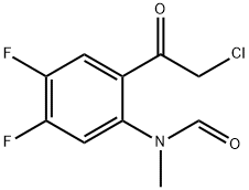 Formamide,  N-[2-(chloroacetyl)-4,5-difluorophenyl]-N-methyl-  (9CI)