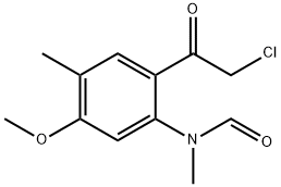 Formamide,  N-[2-(chloroacetyl)-5-methoxy-4-methylphenyl]-N-methyl-  (9CI)