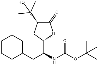 (2-CYCLOHEXYL-1-[4-(1-HYDROXY-1-METHYL-ETHYL)-5-OXO-TETRAHYDRO-FURAN-2-YL]-ETHYL)-CARBAMIC ACID TERT-BUTYL ESTER