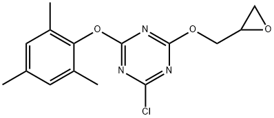 2-CHLORO-4-(OXIRANYLMETHOXY)-6-(2,4,6-TRIMETHYLPHENOXY)- 1,3,5-TRIAZINE