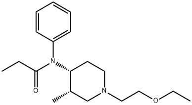 N-[(3S,4R)-1-(2-ethoxyethyl)-3-methyl-4-piperidyl]-N-phenyl-propanamid e