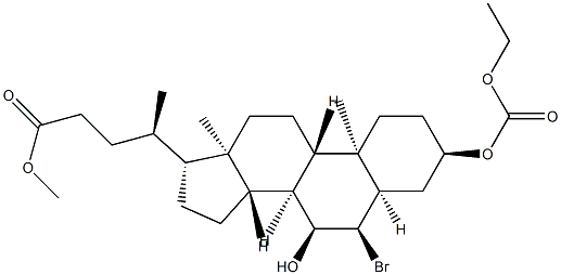 (3α,5β,6α,7α)-6-BroMo-3-[(ethoxycarbonyl)oxy]-7-hydroxycholan-24-oic Acid Methyl Ester