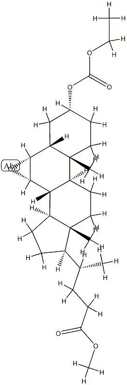 (3α,5β,6α,7α)-6,7-Epoxy-3-[(ethoxycarbonyl)oxy]cholan-24-oic Acid Methyl Ester