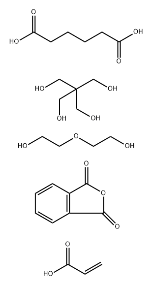 Hexanedioic acid, polymer with 2,2-bis(hydroxymethyl)-1,3-propanediol, 1,3-isobenzofurandione and 2,2-oxybisethanol, 2-propenoate