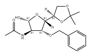 .beta.-D-Glucofuranose, 2-(acetylamino)-2-deoxy-5,6-O-(1-methylethylidene)-3-O-(phenylmethyl)-