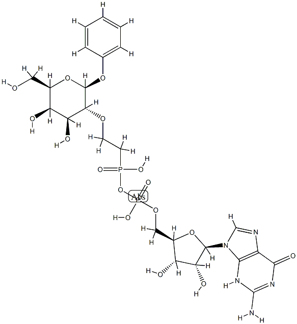 phenyl 2-O-(2-phosphonoethyl)galactopyranoside guanosine-5'-phosphate anhydride