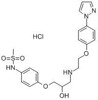 Methanesulfonamide, N-(4-(2-hydroxy-3-((2-(4-(1H-imidazol-1-yl)phenoxy )ethyl)amino)propoxy)phenyl)-, monohydrochloride, (+-)-