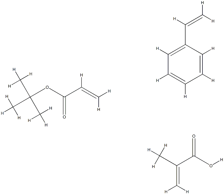 2-Propenoic acid, 2-methyl-, polymer with 1,1-dimethylethyl 2-propenoate and ethenylbenzene
