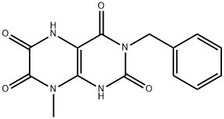 2,4,6,7(1H,3H)-Pteridinetetrone,  5,8-dihydro-8-methyl-3-(phenylmethyl)-