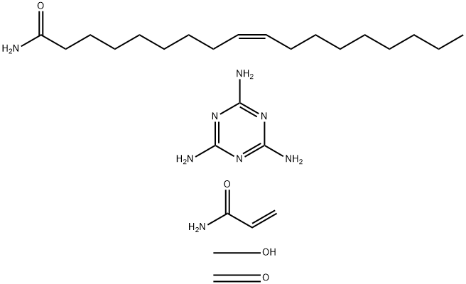 9-Octadecenamide, (Z)-, polymer with formaldehyde, methanol, 2-propenamide and 1,3,5-triazine-2,4,6-triamine
