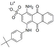 2-Anthracenesulfonic acid, 1-amino-4-[[4-(1,1-dimethylethyl) phenyl]amino]-9,10-dihydro-9,10-dioxo-, monolithium salt