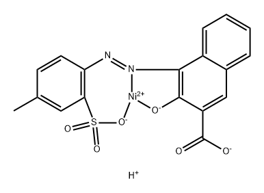 Nickelate(1-), [3-hydroxy-4-[(4-methyl-3- sulfophenyl)azo]-2-naphthalenecarboxylato(3-)]-, hydrogen