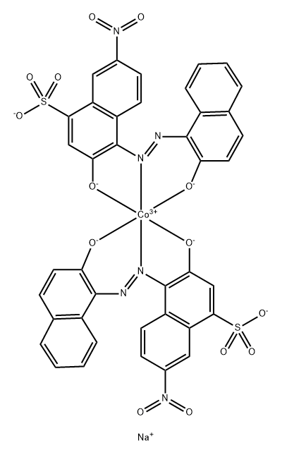 Cobaltate(3-), bis[3-hydroxy-4-[(2-hydroxy- 1-naphthalenyl)azo]-7-nitro-1-naphthalenesulfonato (3-)]-, trisodium