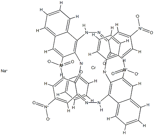 Chromate(1-), bis[2,4-dinitro-6-[[2-(phenylamino) -1-naphthalenyl]azo]phenolato(2-)]-, sodium