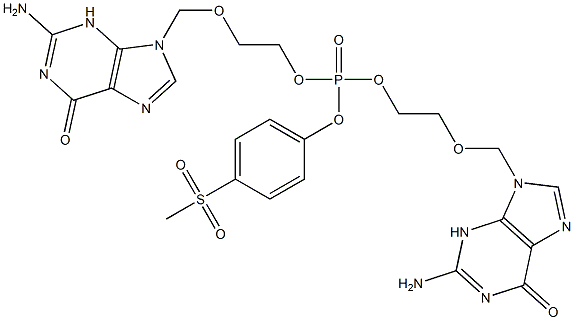 bis(2-(guanin-9-ylmethoxy)ethoxy)-4-(methylsulfonyl)phenyl phosphate