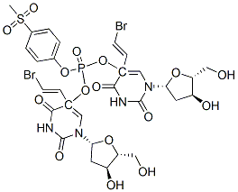 4-(methylsulfonyl)phenyl bis(5-(2-bromovinyl)-2'-deoxyuridin-5-yl)phosphate