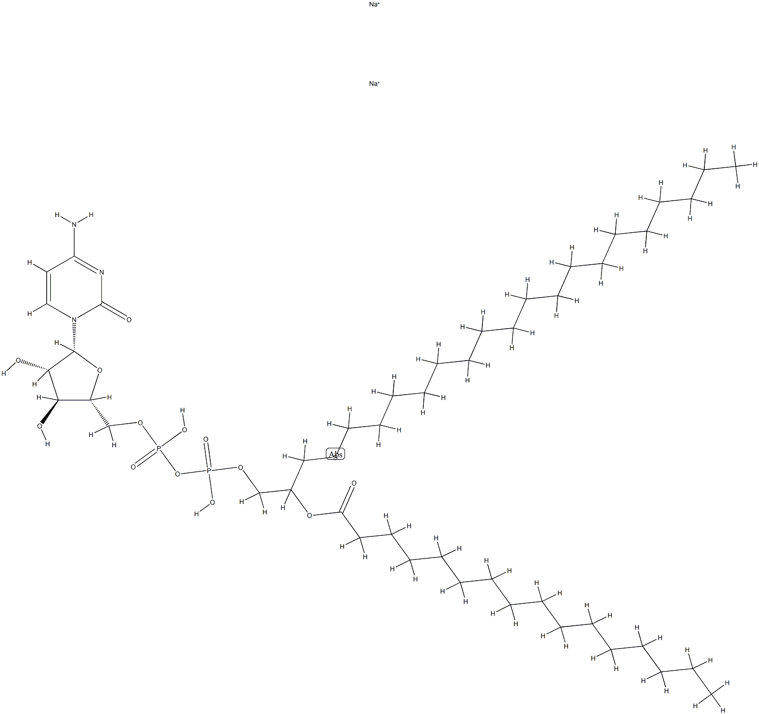ara-CDP-1-S-octadecyl-2-O-palmitoyl-1-thioglycerol