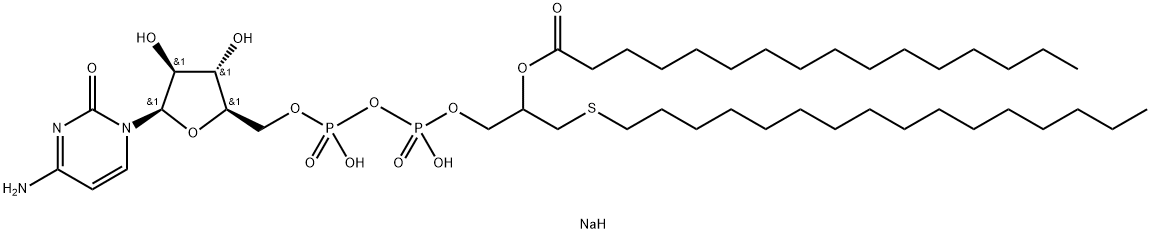 ara-CDP-1-S-hexadecyl-2-O-palmitoyl-1-thioglycerol