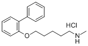 N-Methyl-N-(5-(2-biphenylyloxy)pentyl)amine hydrochloride