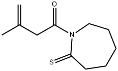 2H-Azepine-2-thione,  hexahydro-1-(3-methyl-1-oxo-3-butenyl)-  (9CI)