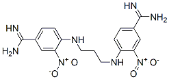 4-[3-[(4-carbamimidoyl-2-nitro-phenyl)amino]propylamino]-3-nitro-benze necarboximidamide