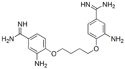 3-amino-4-[4-(2-amino-4-carbamimidoyl-phenoxy)butoxy]benzenecarboximid amide