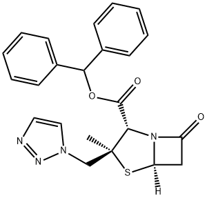 4-Thia-1-azabicyclo[3.2.0]heptane-2-carboxylic acid, 3-methyl-7-oxo-3-(1H-1,2,3-triazol-1-ylmethyl)-, diphenylmethyl ester, (2S,3S,5R)-